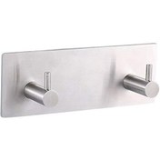 Resim Deltahome Paslanmaz Çelik 2 Topuzlu Bornoz Havluluk Askılık Xl Inox 