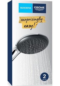 Resim Vitalio Start 110 El Duşu, 2 Akışlı Yağmur Ve Jet Duşu, Smartswitch, 110mm Yuvarlak Duş Başlığı, Kireç Önleyici Sistem, Krom, 26947001 Siyah 