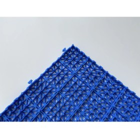 Resim Gerçek Trend Mavi, Kare Desenli Ortopedik Plastik Yer Karosu Zemin Döşemesi Yer Izgarası 33X33 1 M2 (9 Adet) 