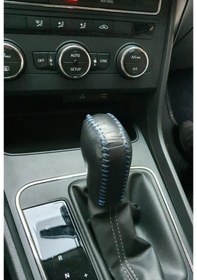 Resim Dsg ,Seat Leon Otomatik Vites Topuzu Kılıfı Gerçek Deri El Yapımı 