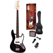 Resim SX SB1-SK-BK Bas Gitar Seti 