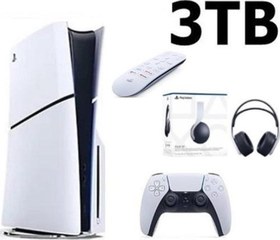 Resim Playstation 5 Slim Cd Edition 3TB + 3D Plus Kulaklık+ Media Kumanda 