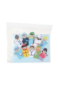 Resim parlahome And-5197 Meslekler Parmak Kukla 10'Lu-Anadolu Oyuncak 