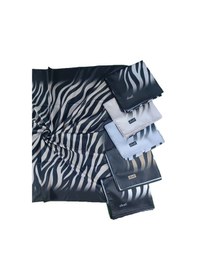 Resim Mim Eşarp Ebruli Sport Twill Eşarp Vizon - Siyah 