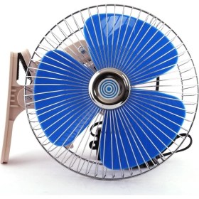 Resim Ahmet Otomotiv Araç Içi Mandallı 24V 8" Oto Vantilatör - 2 Kademe Hız Ayarlı 