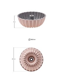 Resim Karaca Cake Pro Dilimli Rosegold Döküm Kek Kalıbı 