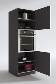 Resim Kenzlife Ankastre Fırın Dolabı Bige Gri Mutfak Banyo Kiler 