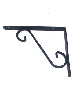 Resim Beşel BA343SY Siyah Ferforje Raf Altı 160X230 mm - 4 Adet 