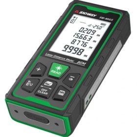 Resim SNDWAY SW-80GS Yeşil Lazerli 80 Metre Lazermetre | Şarjlı ve IP68 Korumalı 