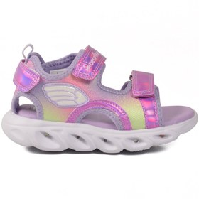 Resim United Colors Of Benetton Lila Cırtlı Hafif Kız Çocuk Sandalet BNI-10113 P 