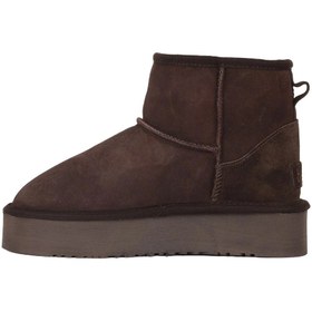 Resim Bueno Shoes Kahverengi Süet Kadın Dolgu Topuklu Bot 05ag2034054 
