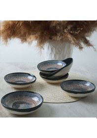 Resim Keramika Hydra Halka Sosluk / Çerezlik 13 Cm 6 Adet 21279 