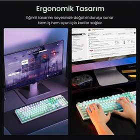Resim Aula S500 Blue Switch Rgb Makrolu Kablolu Gaming Mekanik Oyuncu Klavyesi 