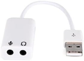 Resim Usb Ses Kartı Çevirici 7+1 Dönüştürücü Laptop Harici Ses Kartı 