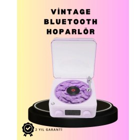 Resim Makay Bluetooth Retro Pikap Hoparlör – Projektörlü Gece Lambası 