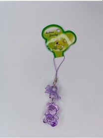 Resim Jelibon Ayıcık Telefon Askısı Çanta Cüzdan Süsü Mor 008 Mor 