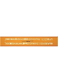 Resim Rotring Yazı Şablonu 7 MM 306 070 Sarı 