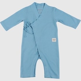 Resim Totzee Uzun Kimono Tulum Gökyüzü Mavisi Mavi 