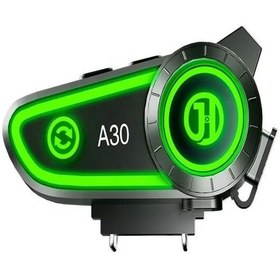 Resim Deanb A030 Ip7 Su Geçirmez Rgb Wireless İnterkom Motor Motosiklet Stereo 