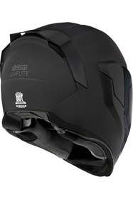 Resim Icon Airflite Dark Kapalı Motosiklet Kaskı Mat Siyah 