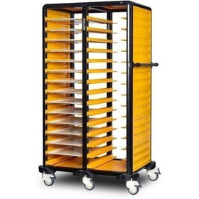 Resim Gastrolley İkili Servis Tepsi Arabası 150 (2 Yanı Kapalı) 101 x 71 x 174 (cm) 