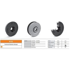 Resim KENTPAR K152 Krank Kasnağı Laguna II Velsatıs 2.2DCI Trafic 2.5DCI 01-03- 