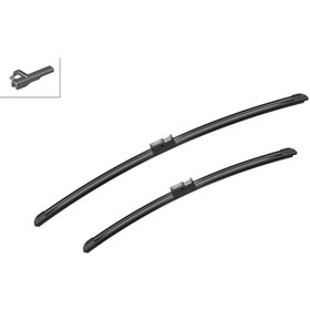 Resim Bosch Sılecek Setı Aerotwın 600 - 475mm ( Vw Golf V Caddy / Audı A3 ) (MUZ TIPI KLAS) 1k1955425 
