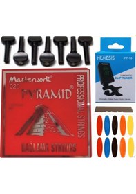 Resim Masterwork Pyramid 0.20 Uzun Sap Bağlama Teli 5'li Ekonomik Set 