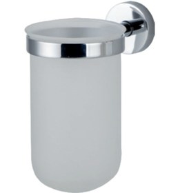 Resim Çelik Banyo Paslanmaz Pirinç Eser Camlı Montajlı Diş Fırçalık Gri 