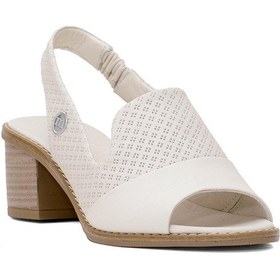 Resim Mammamia D25ys-2840 Kadın Hakiki Deri Topuklu Sandalet Kemik Kemik 