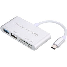 Resim Neevoyu Alüminyum 5-in-1 Usb-c 3.1 Hub: Sd/tf Kart Okuyucu + Otg, 5gbps Hızlı Veri Transferi, Gümüş Renk 