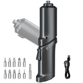 Resim Maiyame 3.5n/m Li-poly Akülü Darbeli Vidalama Seti, Çevirkli Kafa, Led Işık, Ev Bakımı/panel Delme, 12 Parça Plastik, 3.6v 