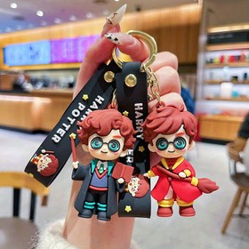 Resim Harry Potter Serisi Anahtarlık, Büyücü Temalı Yaratıcı 3D Tasarım Silikon Anahtar Kolyesi, Çanta Süsü ve Araba Anahtarı Aksesuarı İçin Uygun, Harry Potter Hayranları İçin Mükemmel Hediye 