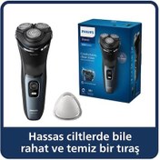 Resim Philips 3000 Serisi Islak & Kuru Elektrikli Tıraş Makinesi - S3144/00 60 DK 