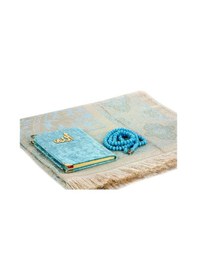 Resim Pvc Kutulu Seccade Seti - Kadife Kaplı Yasin - Seccade - Tesbih - (479778345) 