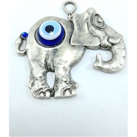 Resim Metal Fil Nazar Boncuğu Duvar Dekoru Dekoratif Hediyelik Eşya 