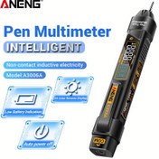 Resim ANENG A3006A Multimetre Dijital 4000 Sayım AC/DC Gerilim Temassız İndüktif Elektrik Hz Diyot Direnç Test Cihazı Pil Olmadan 