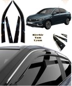 Resim Autovia Fiat Egea HB Sedan Kromlu Cam Rüzgarlığı 4lü 