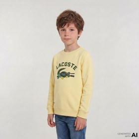 Resim Lacoste Çocuk Sarı Sweatshirt 