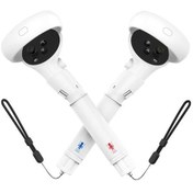 Resim Pazly Meta Quest 2 Vr Uzatma Sapları İçin 1 Çift Küçük Boy Vr Oyun Kontrolörleri Kolu - Beyaz Beyaz 