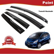 Resim Point Honda Jazz Mügen Cam Rüzgarlığı 2009-2011 Arası 4 Lü Takım 