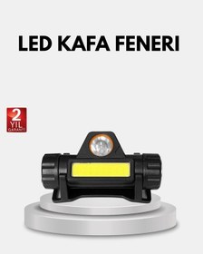 Resim Bfs Profesyonel Şarjlı Led Kafa Lambası Uzun Mesafe + Ortam Aydınlatması Çok Renkli 