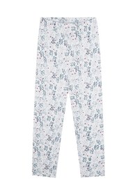 Resim Antebies Organik Beyaz Uzun Kollu Kız Çocuk Pijama Takımı Renkli 