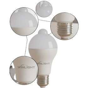 Resim Sensörlü Led Lamba Otomatik Algılama Enerji Tasarruflu Aydınlatma Çok Renkli 