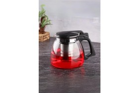 Resim Feyza Design 900 ml Cam Demlik, Çelik Süzgeçli, Şık ve Dayanıklı Tasarım 
