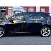 Resim Markadan Vw Golf 7 Krom Cam Çıtası 2012 Sonrası 4 Parça Paslanmaz 