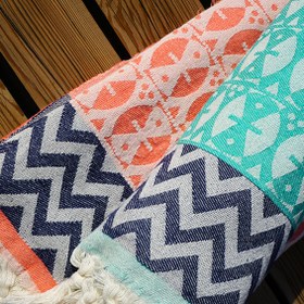 Resim Coral 'Adinkra' Peştemal 