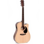Resim Ditson DC-10E Elektro Akustik Gitar (Natural) 