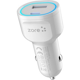 Resim morfide Zore CC-02 Hızlı Şarj Özellikli LED Işıklı QC 3.0 USB-A ve Type-C PD Araç Şarj Başlığı PD 20W 