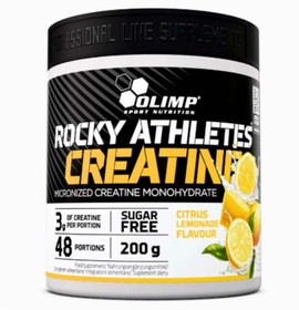 Resim Olimp Rocky Athletes Creatine 48 Servis 200GR Cıtrus Lemonade Flavour 